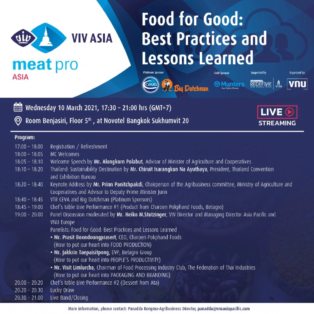 เปิดเวที Dinner Talk "Food for Good: Best Practices and Lessons Learned"