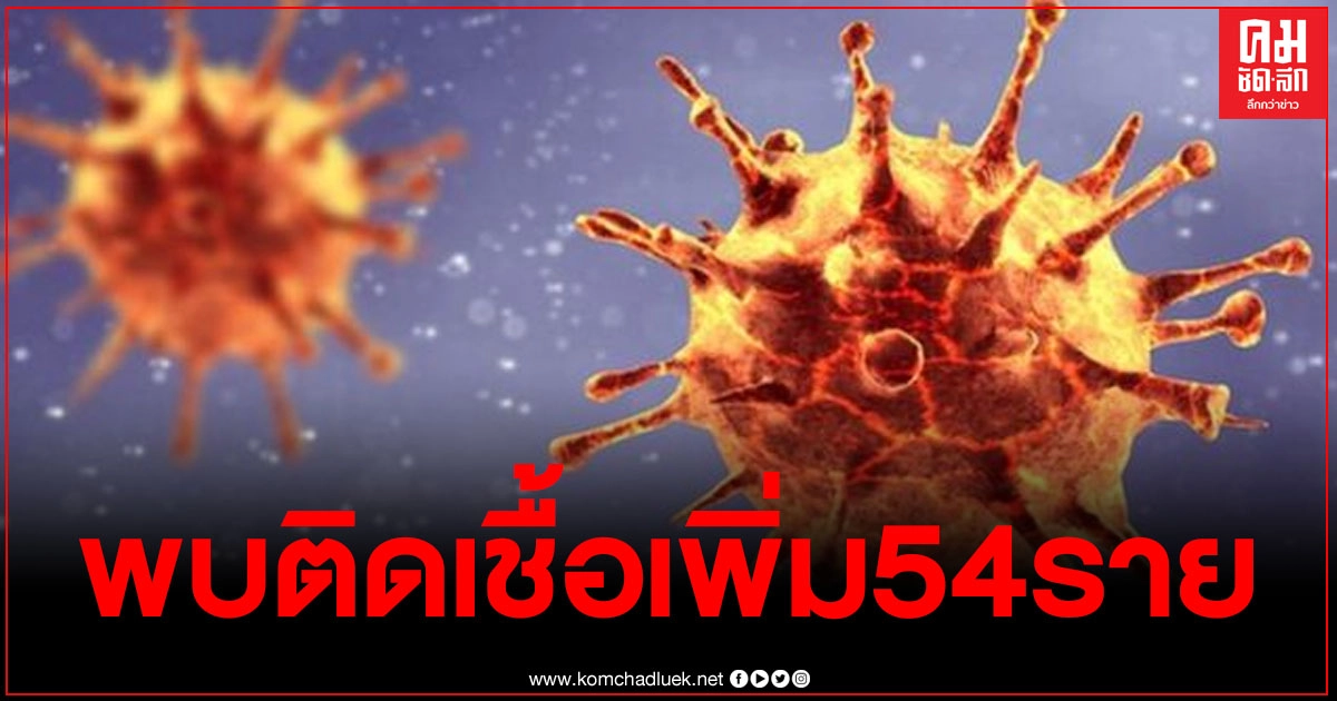 ด่วน ไทยพบผู้ติดเชื้อโควิด-19เพิ่มอีก54ราย เสียชีวิต 1ราย ด่วน ไทยพบผู้ติดเชื้อโควิด-19เพิ่มอีก54ราย เสียชีวิต 1ราย