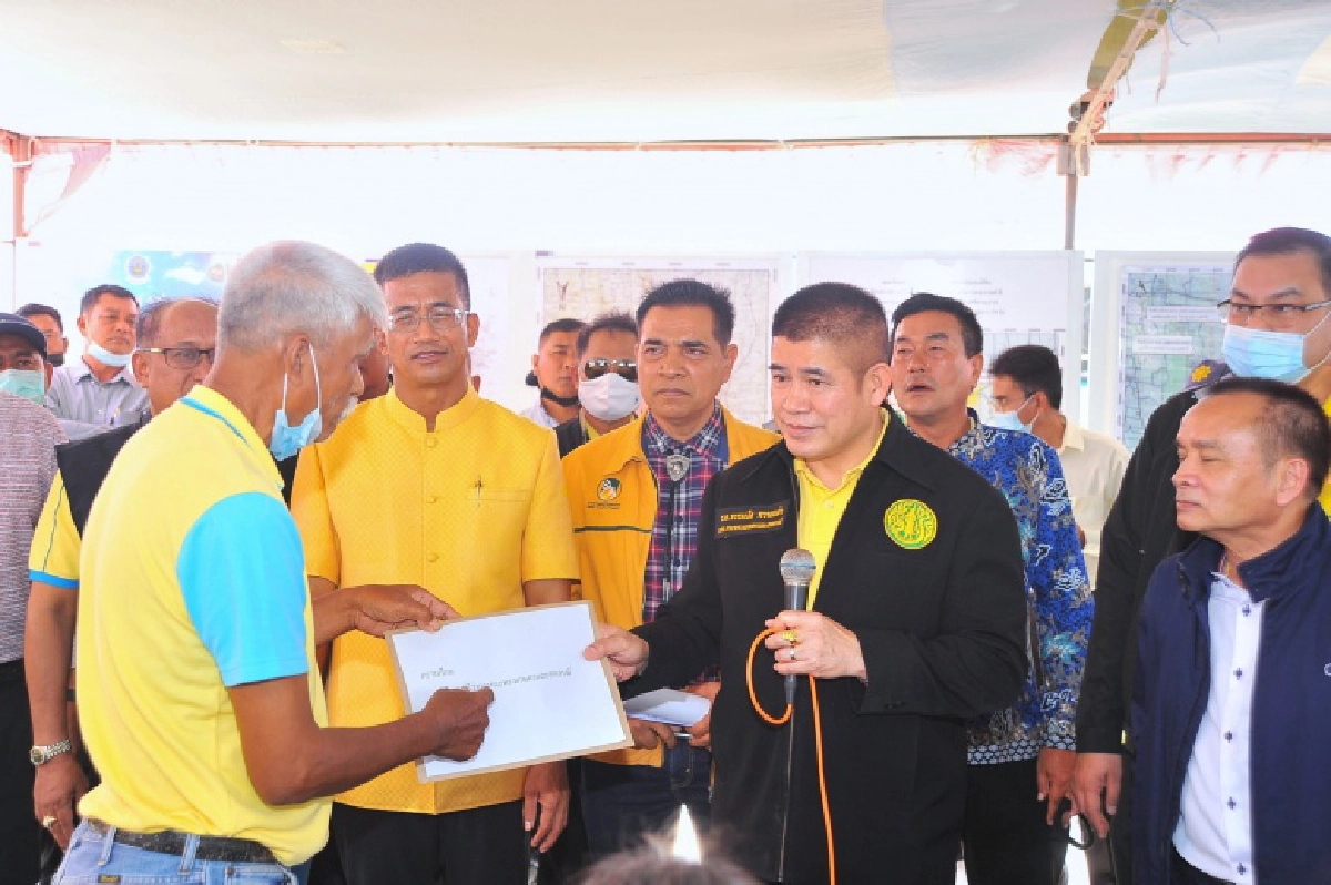 "ธรรมนัส" ลงพื้นที่แก้ไขปัญหาผู้ได้รับผลกระทบการก่อสร้าง"อ่างเก็บน้ำคลองสังข์" 5 เดือนต้องจบ