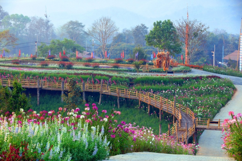  "โครงการร้อยใจรักษ์"  แลนด์มาร์ค จุดเช็คอินท่องเที่ยวใหม่ "บ้านห้วยส้าน" สวรรค์บนดอย