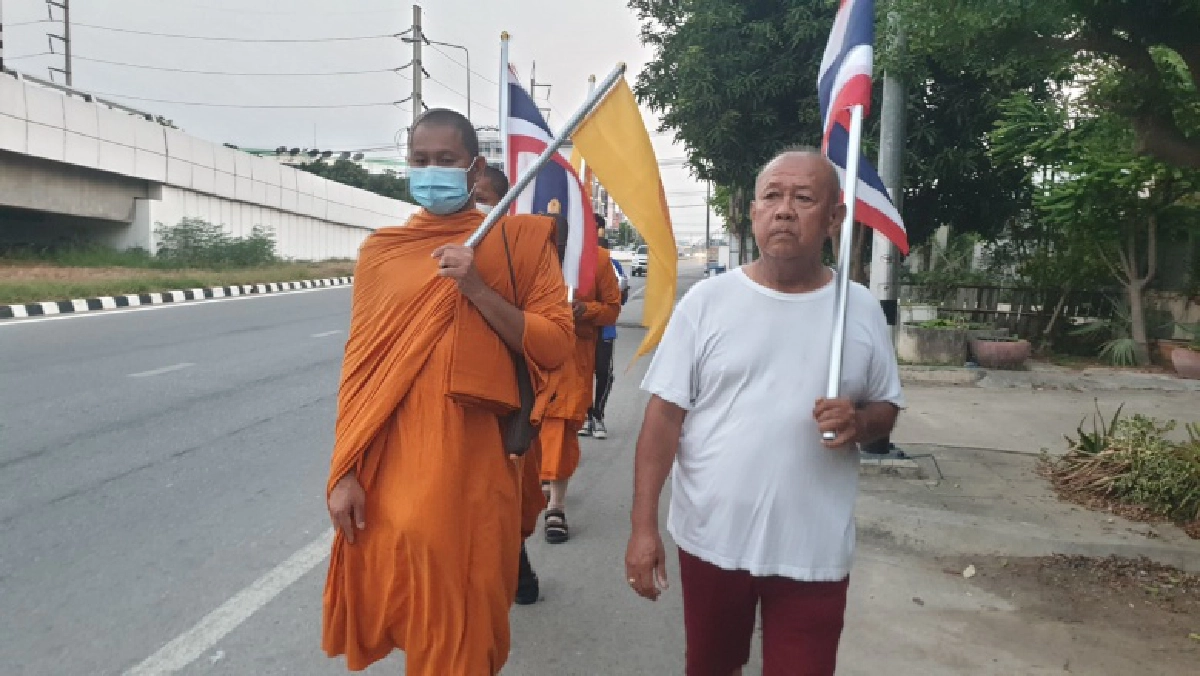  "ธุดงค์ธรรมยาตรา" 5 วัน ยอดบริจาคกว่า 1.7 แสนบาท เป้าหมาย"ชะอำ" สู่ประตูภาคใต้