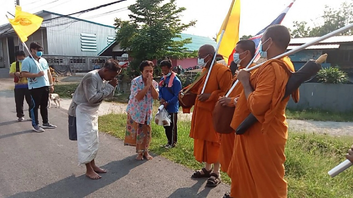 "ธุดงค์ธรรมยาตรา" 5 วัน ยอดบริจาคกว่า 1.7 แสนบาท เป้าหมาย"ชะอำ" สู่ประตูภาคใต้