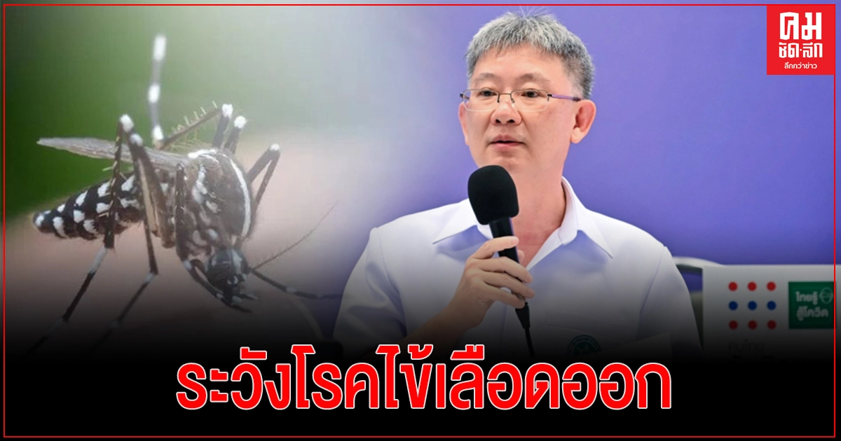 กรมควบคุมโรค แนะประชาชนสำรวจและกำจัดแหล่งเพาะพันธุ์ยุงลายป้องกันโรคไข้เลือดออก