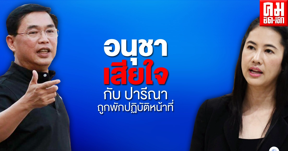 "อนุชา" บอก เสียใจกับ "เอ๋ ปารีณา"ถูกศาลสั่งพักปฏิบัติหน้าที่