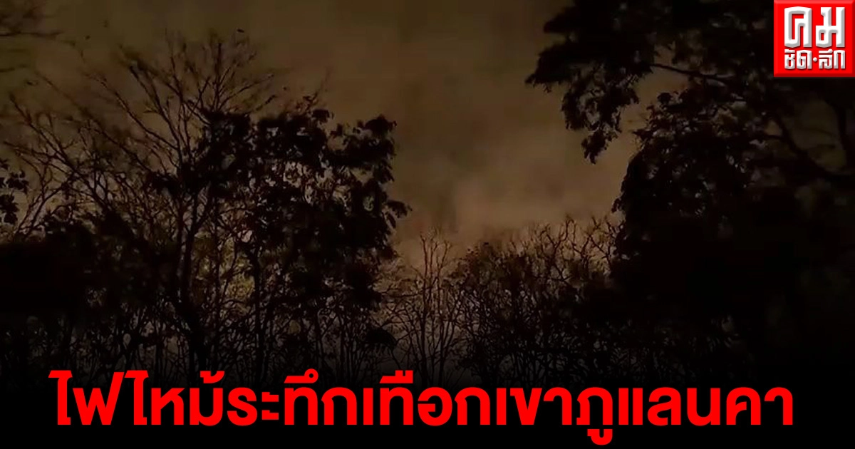 ไฟป่าไหม้ระทึกเทือกเขาภูแลนคา ระดมจนท.เร่งดับ คาดเสียหายนับพันไร่ ไฟป่าไหม้ระทึกเทือกเขาภูแลนคา ระดมจนท.เร่งดับ คาดเสียหายนับพันไร่