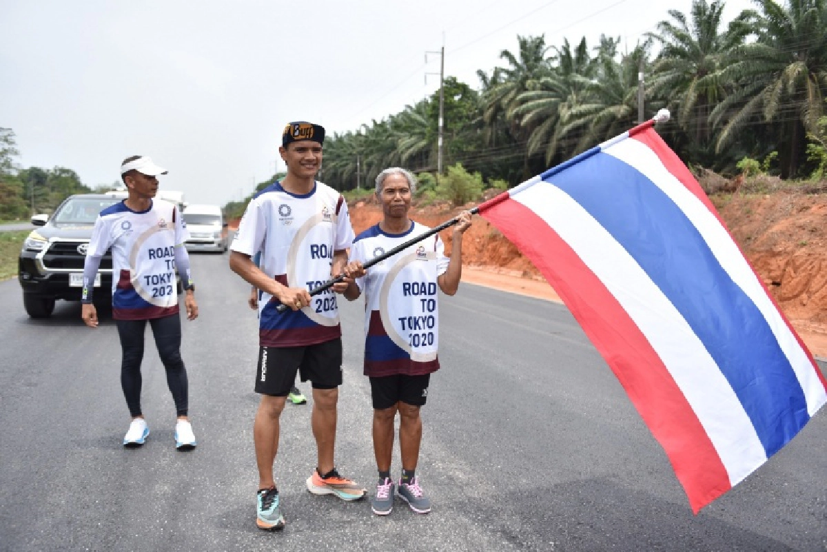 วิ่งธงชาติไทย รวมใจสู่ชัยชนะ  วันที่ 8 ถึงสุราษฎร์ฯ พรุ่งนี้เข้าท่าศาลา 