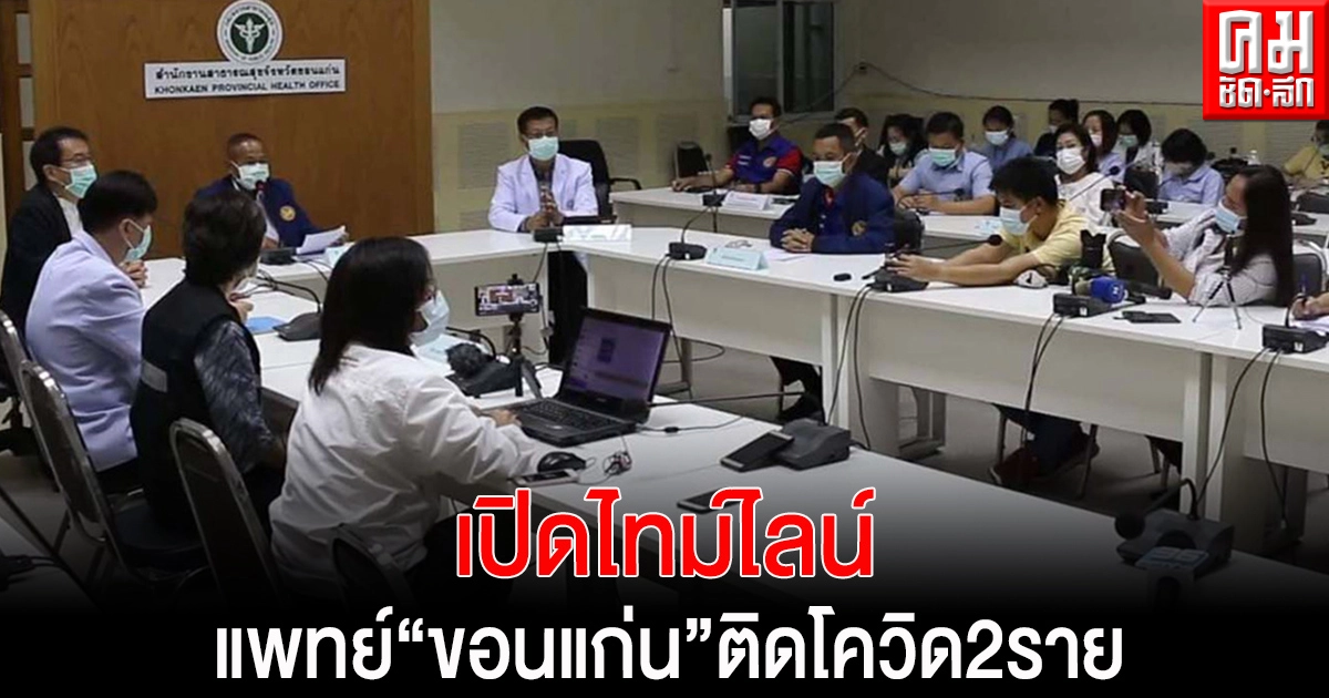 เปิดไทม์ไลน์บุคลากรทางการแพทย์ 'ขอนแก่น' ติดเชื้อโควิด 2 ราย เปิดไทม์ไลน์บุคลากรทางการแพทย์ 'ขอนแก่น' ติดเชื้อโควิด 2 ราย