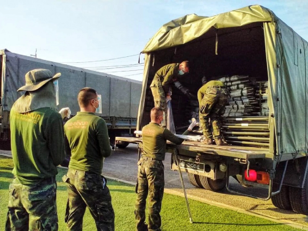 กองทัพบก เตรียมโรงพยาบาลสนาม ระยะที่ 1  2,220 เตียง กองทัพอากาศ กว่า 600 เตียง รับมือโควิด-19