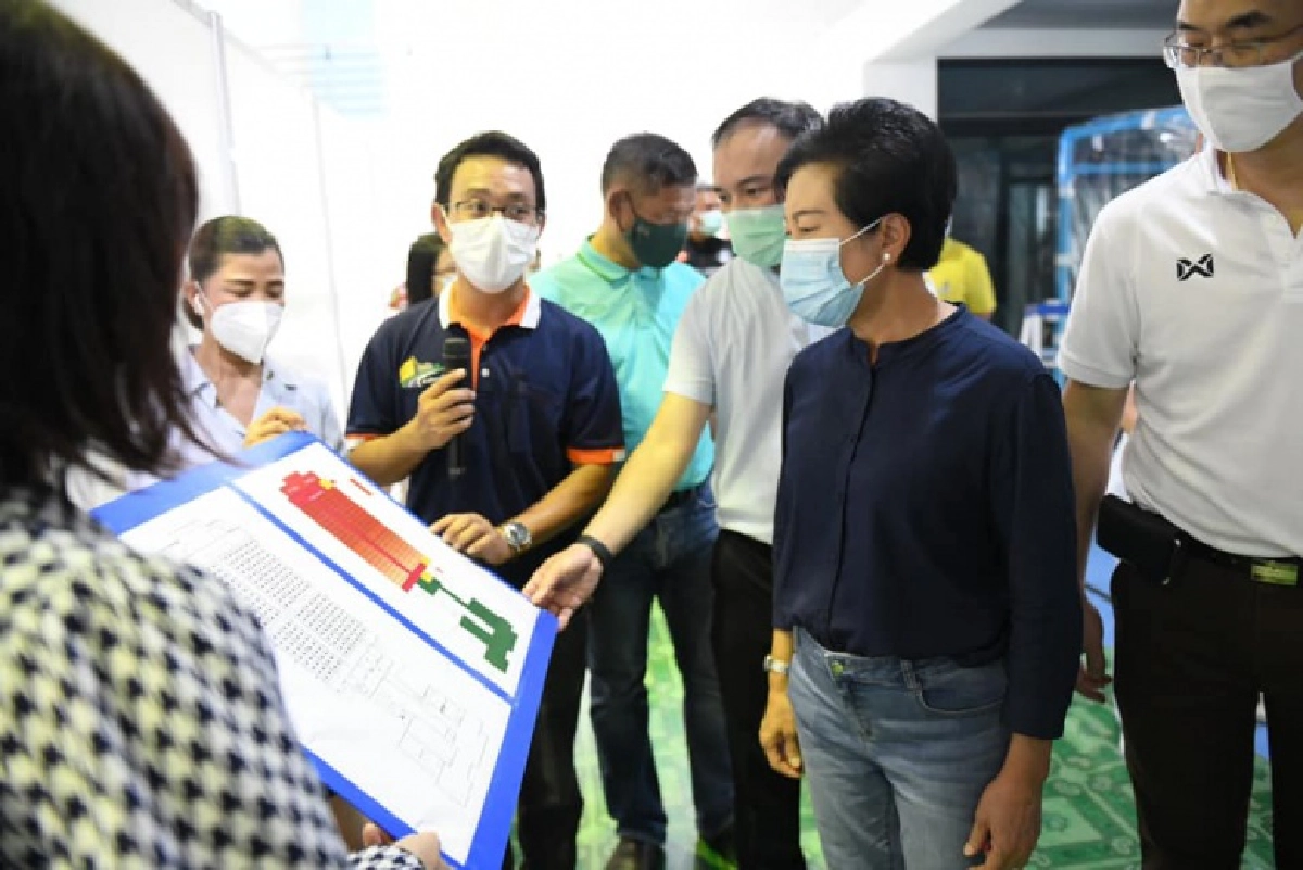 เปิดภาพบรรยากาศ รพ.สนามเอราวัณ 1 ใน กทม. เปิดรับผู้ป่วยพรุ่งนี้