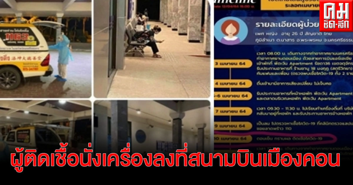 คนเมืองคอนผวาหนัก หลังสนามบินดอนเมืองปล่อยให้ผู้ป่วยโควิดโดยสารเครื่องบิน มาลงที่สนามบินเมืองคอน คนเมืองคอนผวาหนัก หลังสนามบินดอนเมืองปล่อยให้ผู้ป่วยโควิดโดยสารเครื่องบิน มาลงที่สนามบินเมืองคอน