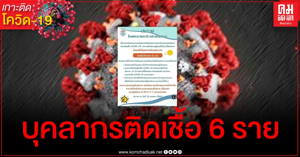 ผู้ป่วยให้ประวัติไม่ชัดเจน ทำบุคลากร รพ.นราธิวาสราชนครินทร์ ติดเชื้อโควิด 6 ราย ผู้ป่วยให้ประวัติไม่ชัดเจน ทำบุคลากร รพ.นราธิวาสราชนครินทร์ ติดเชื้อโควิด 6 ราย