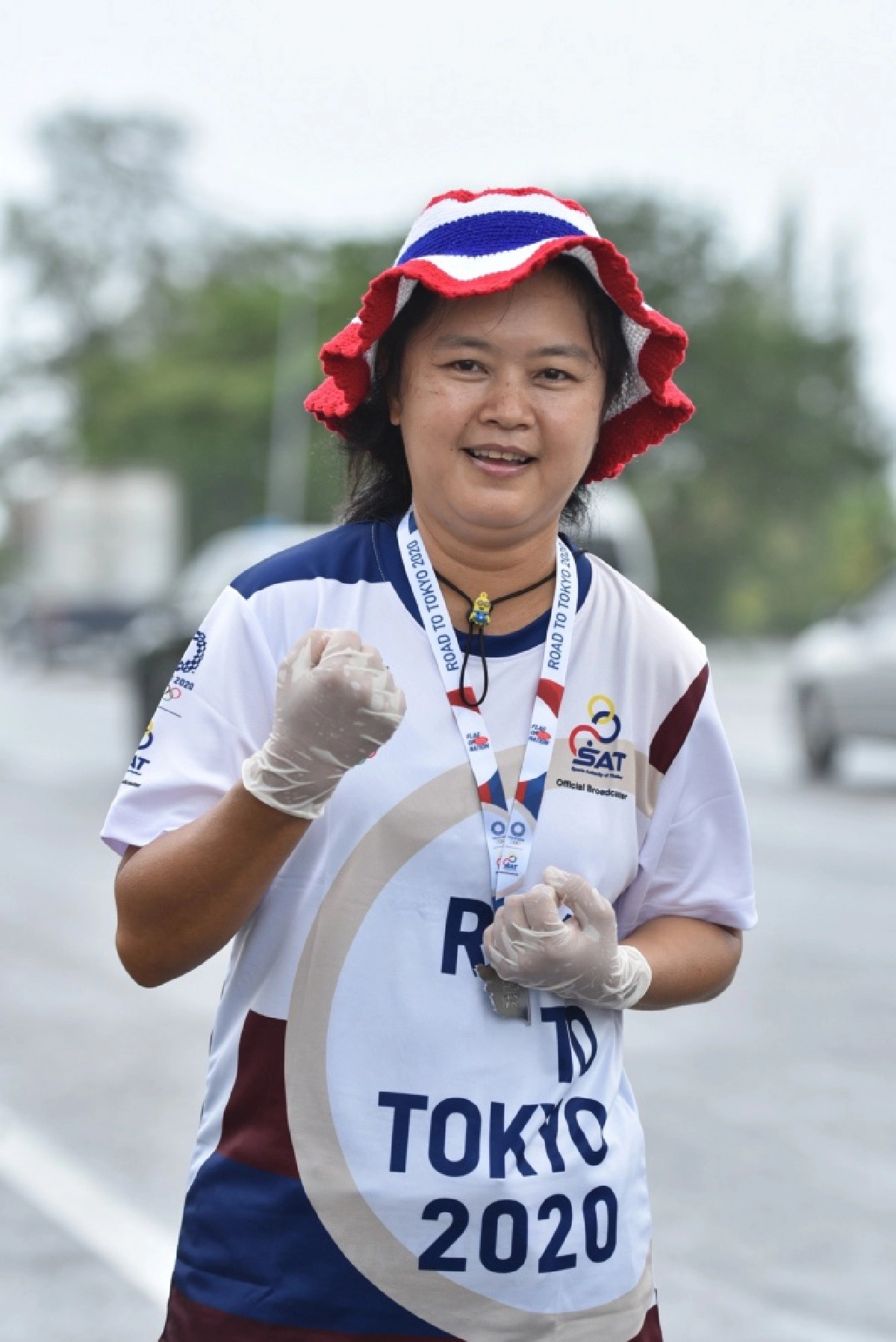 วิ่งธงชาติไทย  รวมใจสู่ชัยชนะ วันที่ 23 ใกล้จบเส้นทางประจวบฯ