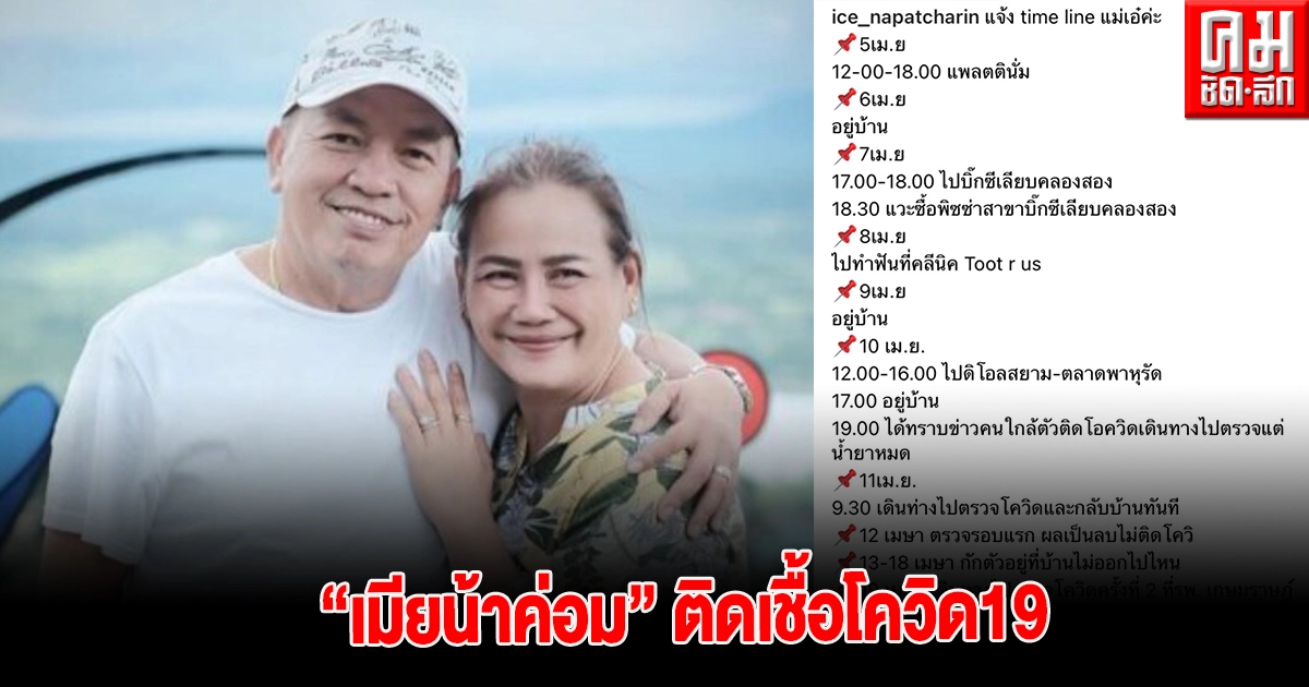 ผลตรวจรอบสอง  "เมียน้าค่อม" ติดเชื้อโควิด19