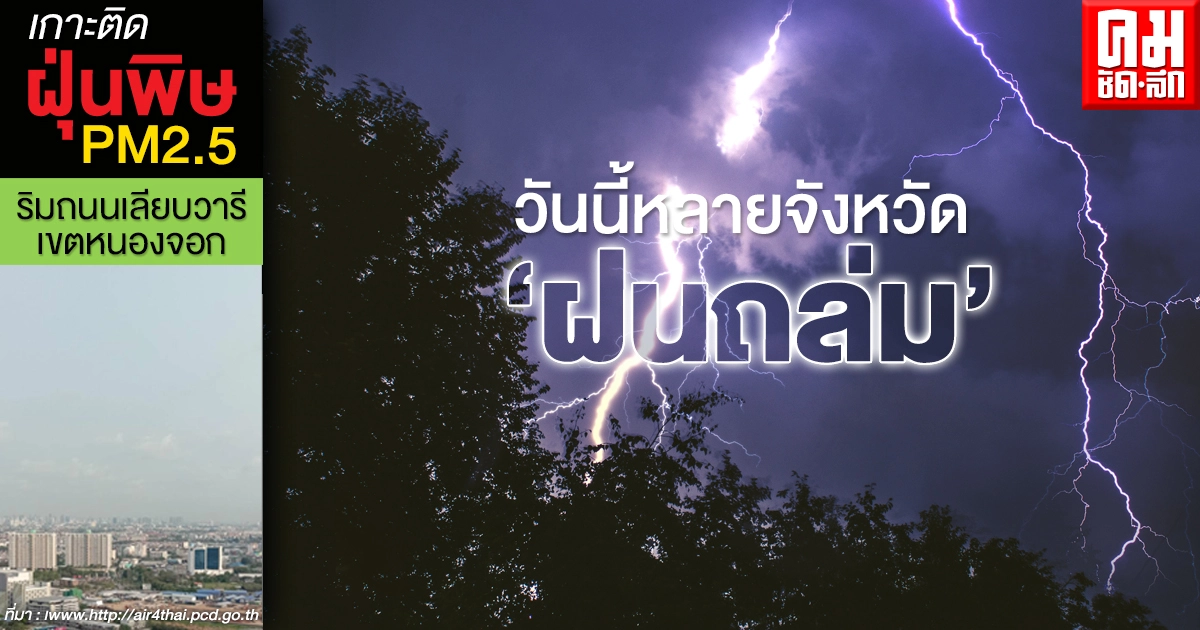 กรมอุตุฯ เตือน 45 จังหวัด มีฝนตกหนัก กทม.ฝนฟ้าคะนองร้อยละ 10 ของพื้นที่ กรมอุตุฯ เตือน 45 จังหวัด มีฝนตกหนัก กทม.ฝนฟ้าคะนองร้อยละ 10 ของพื้นที่