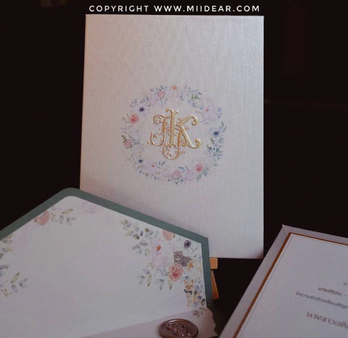 เผยภาพการ์ดแต่งงาน จั๊กจั่น - เค วัฒนา