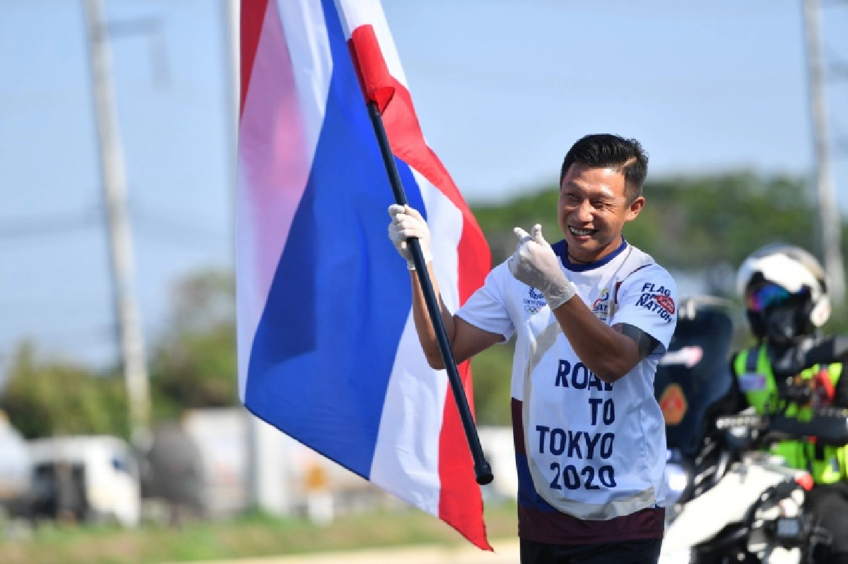 วิ่งธงชาติไทยผ่านวันที่ 39  ครอบคลุม3 จังหวัดภาคเหนือ 