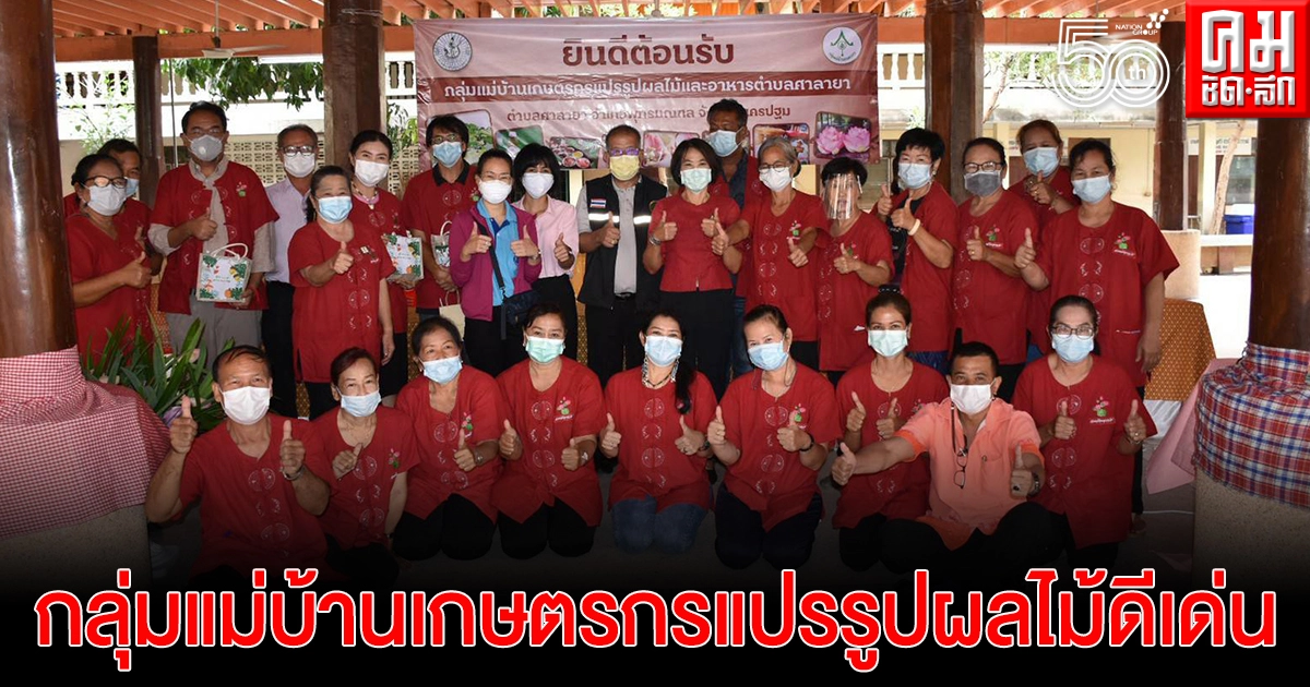 นครปฐม กลุ่มแม่บ้านเกษตรกรแปรรูปผลไม้ดีเด่น