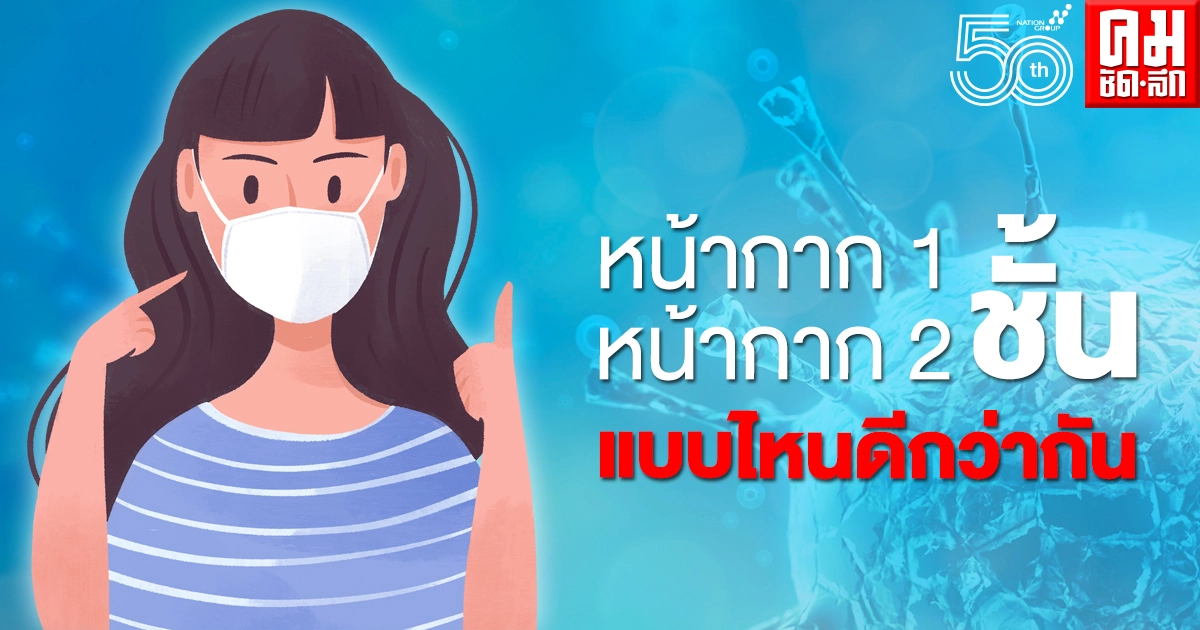 ไขข้อสงสัย ใส่หน้ากาก 1 ชั้น กับ หน้ากาก 2 ชั้นแบบไหนดีกว่ากัน ข้อควรระวังมีอะไรบ้าง ไขข้อสงสัย ใส่หน้ากาก 1 ชั้น กับ หน้ากาก 2 ชั้นแบบไหนดีกว่ากัน ข้อควรระวังมีอะไรบ้าง