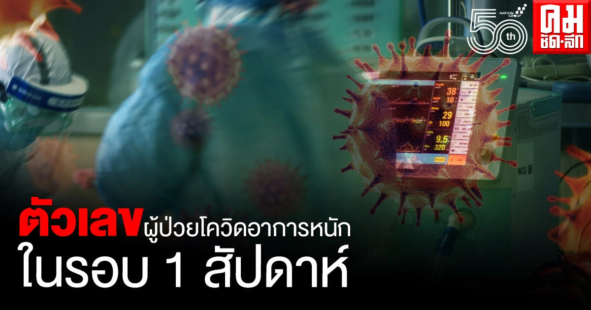 เปิดตัวเลขสถิติผู้ป่วยโควิดอาการหนัก-ใส่เครื่องช่วยหายใจในรอบสัปดาห์ที่ผ่านมา เปิดตัวเลขสถิติผู้ป่วยโควิดอาการหนัก-ใส่เครื่องช่วยหายใจในรอบสัปดาห์ที่ผ่านมา