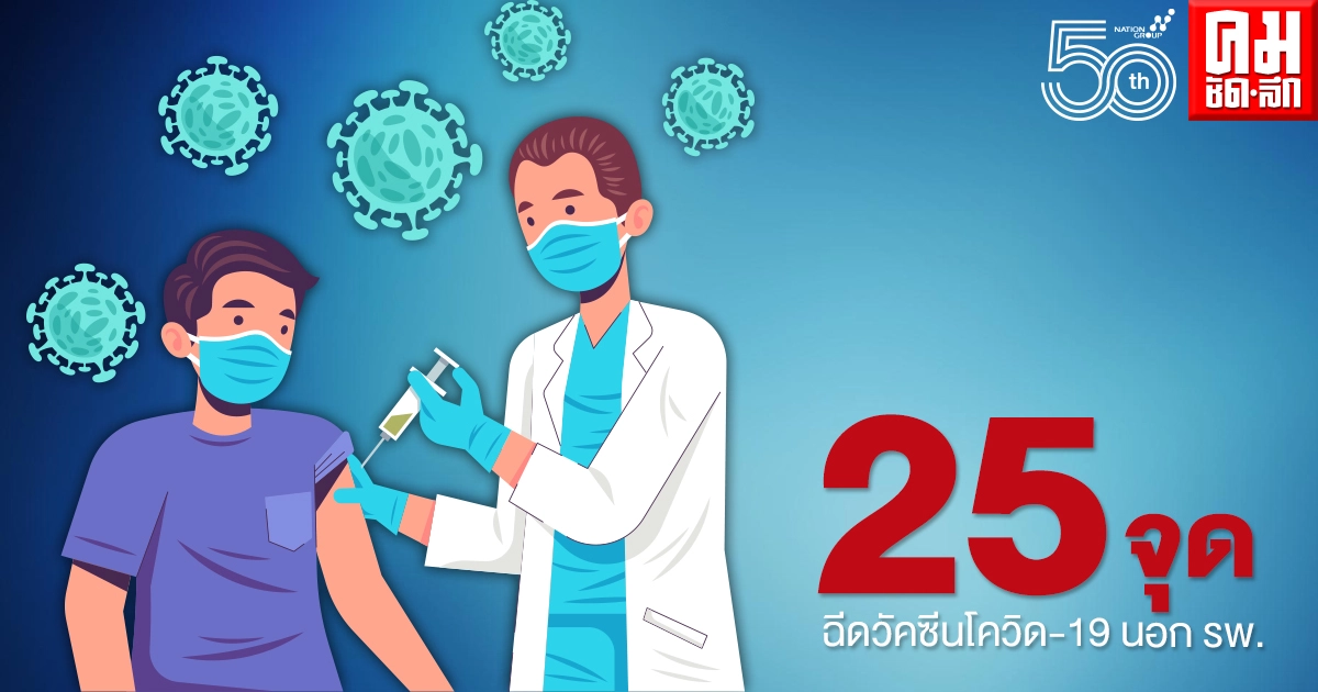 เปิด 25 จุด กทม.ให้บริการวัคซีนโควิด-19 นอกโรงพยาบาล เปิด 25 จุด กทม.ให้บริการวัคซีนโควิด-19 นอกโรงพยาบาล