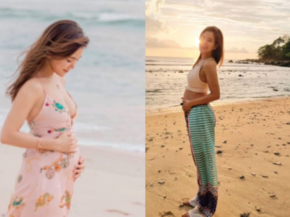 "ก้อย รัชวิน"อวดท้องโต 4เดือนนิดๆพร้อมให้ทายได้ลูกสาวหรือลูกชาย  