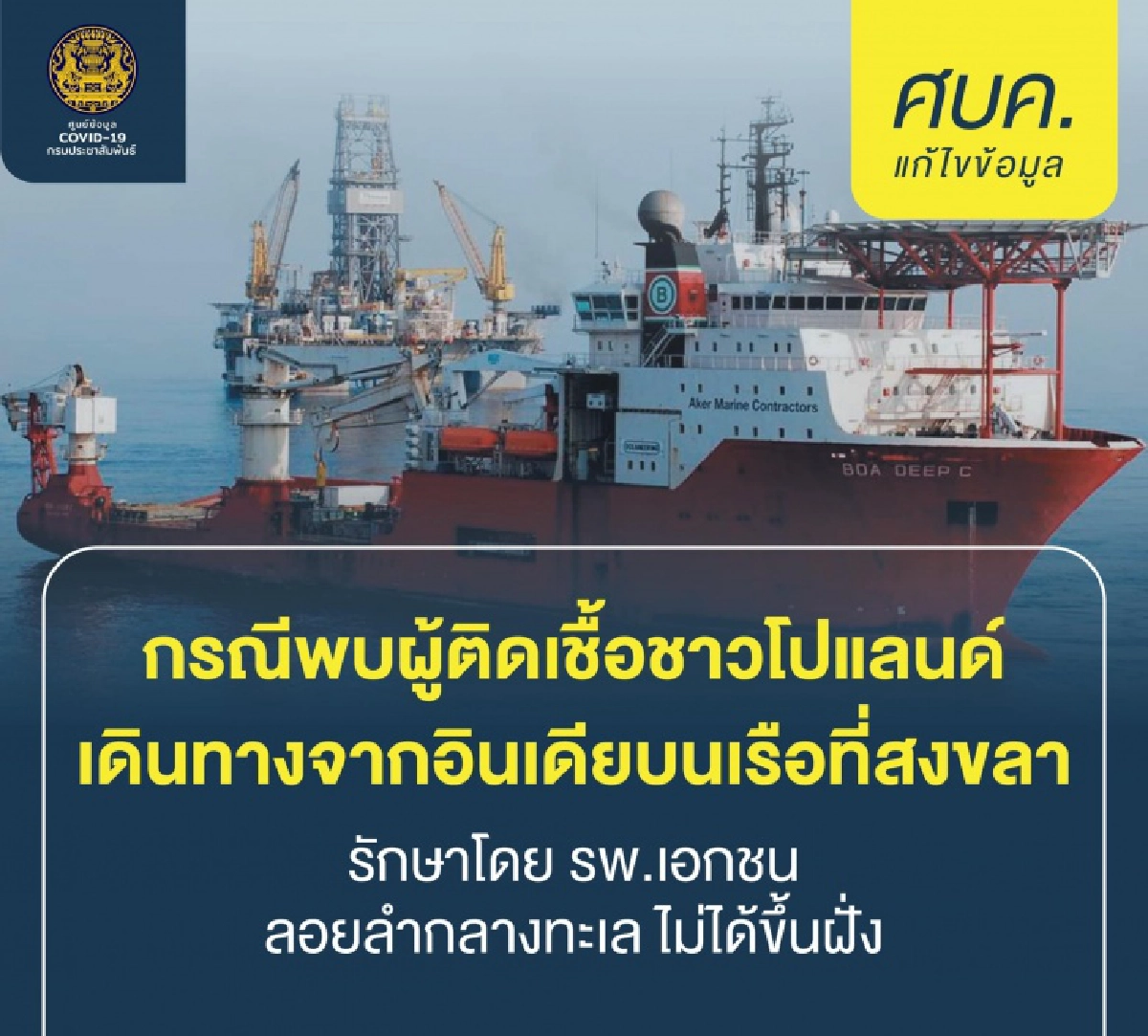 สถานการณ์โควิดวันนี้ ดับ 29 ราย 