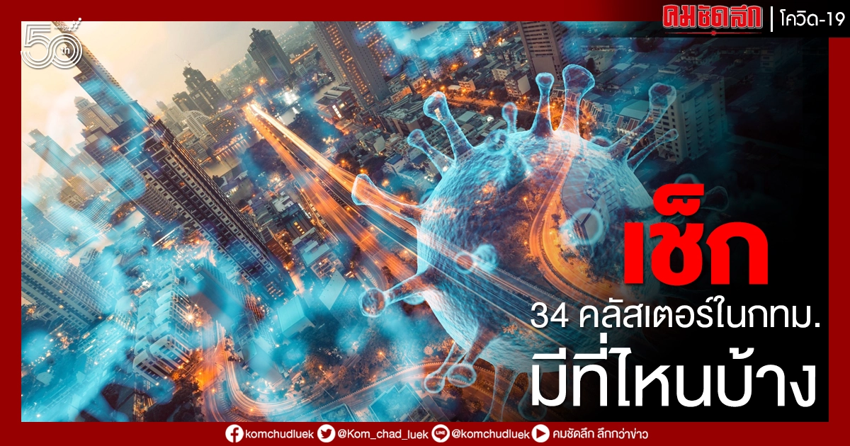เปิด34คลัสเตอร์ กระจายไป20เขตในกทม. มีที่ไหนบ้างดูเลย เปิด34คลัสเตอร์ กระจายไป20เขตในกทม. มีที่ไหนบ้างดูเลย
