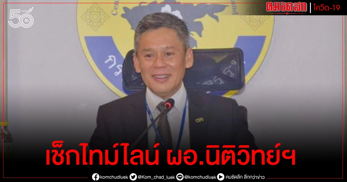 เผยไทม์ไลน์ "ผอ.นิติวิทย์ฯ" ก่อนติดโควิด-19 เผยไทม์ไลน์ "ผอ.นิติวิทย์ฯ" ก่อนติดโควิด-19