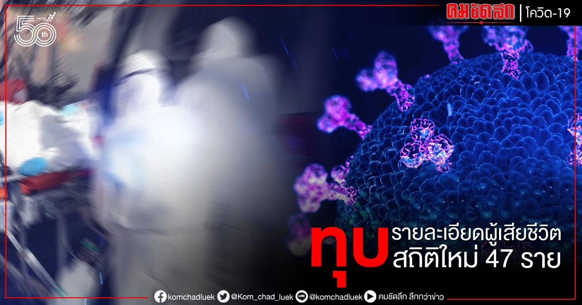 โควิด-19 คร่าชีวิต ปชช.ทุบสถิติใหม่ พบจาก กทม.เกือบ 30 ไม่มีโรคประจำตัวถึง 9 โควิด-19 คร่าชีวิต ปชช.ทุบสถิติใหม่ พบจาก กทม.เกือบ 30 ไม่มีโรคประจำตัวถึง 9