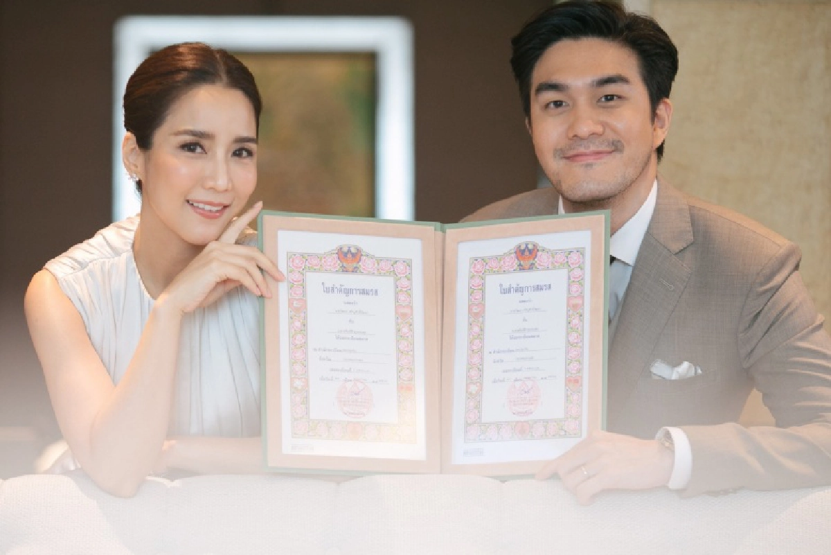 \"จั๊กจั่น-เค\" จดทะเบียนสมรสแล้ว เริ่มต้นชีวิตคู่อย่างเป็นทางการ