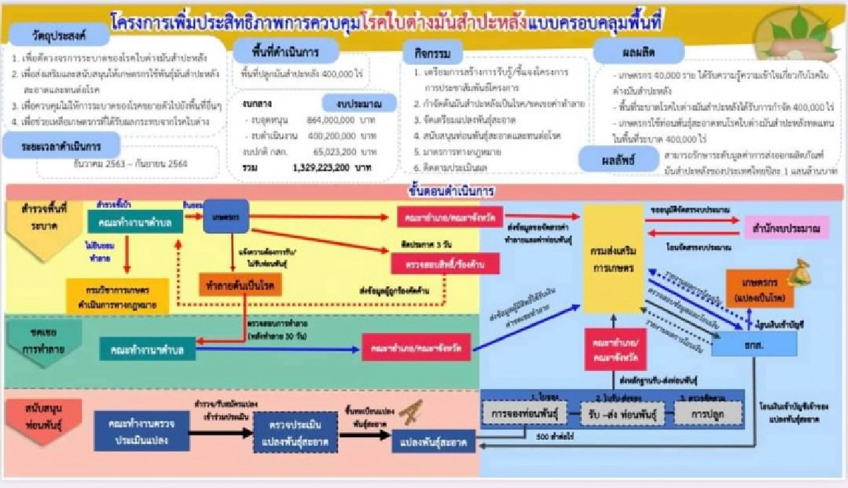 "เฉลิมชัย" สั่งเดินหน้าลุยปราบโรคใบด่างมันสำปะหลัง  
