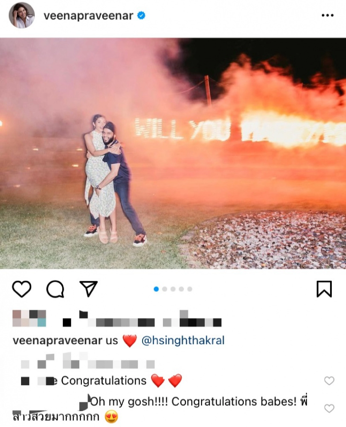  "วีณา"  ประกาศข่าวดี แฟนหนุ่มนักธุรกิจ เซอร์ไพรส์ขอแต่งงาน!