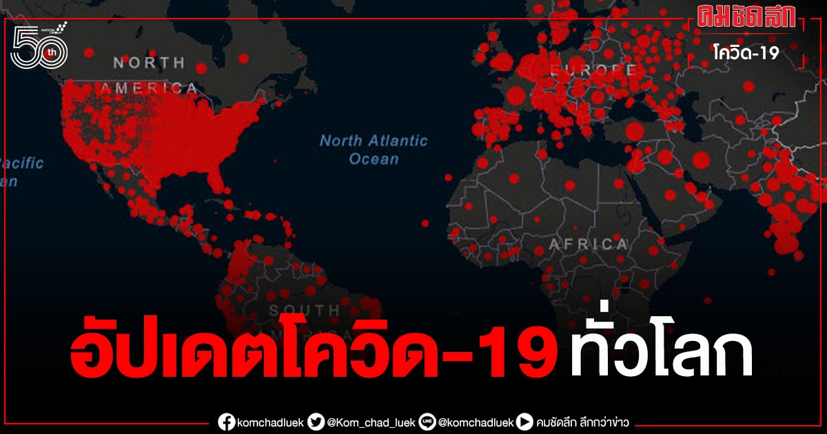 อัปเดตสถานการณ์โควิด-19 ทั่วโลกล่าสุด (4 มิ.ย.2564) อัปเดตสถานการณ์โควิด-19 ทั่วโลกล่าสุด (4 มิ.ย.2564)