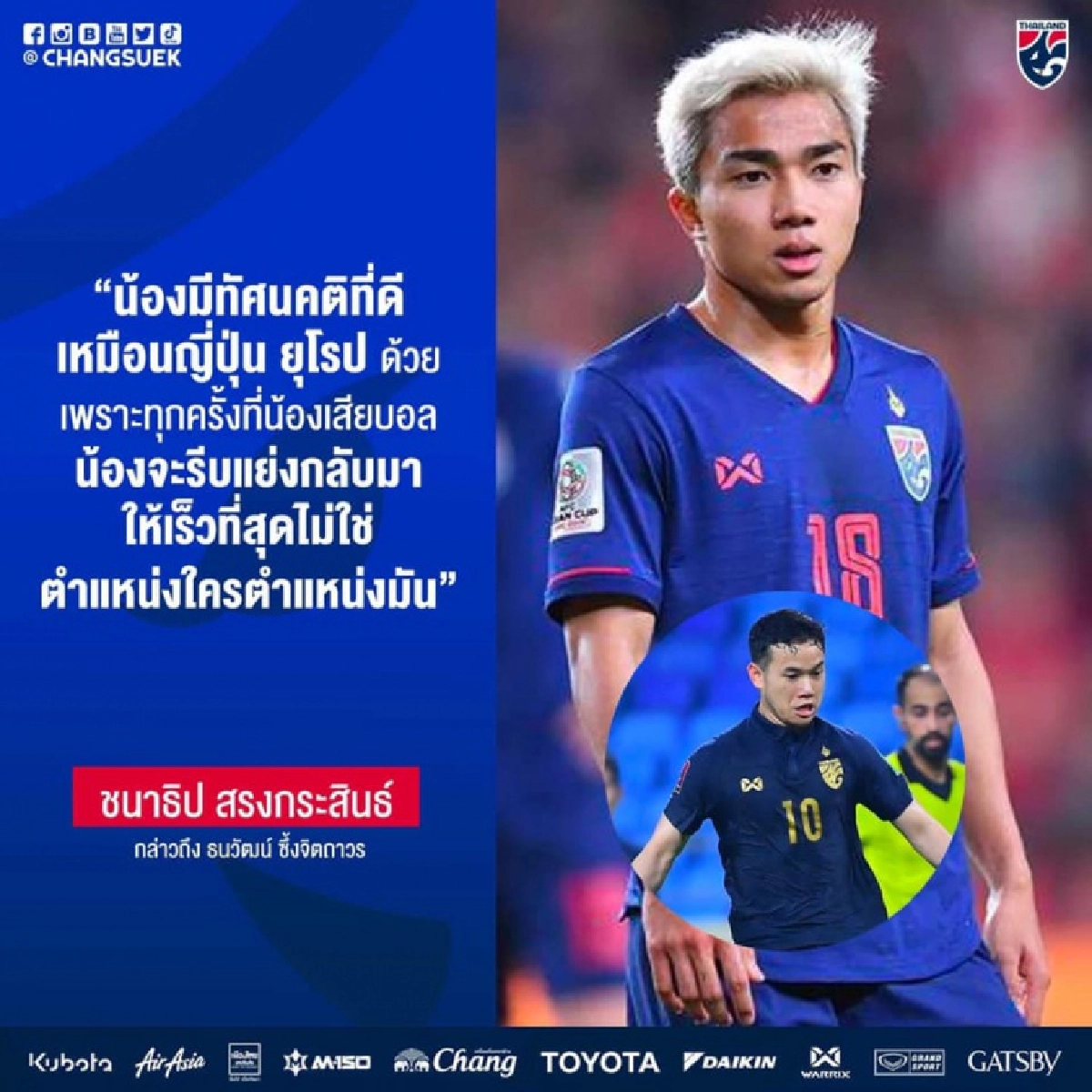 'เจ'- ชนาธิป ยกนิ้ว ธนวัฒน์ ซึ้งจิตถาวร  โชว์ฟอร์มแจ่มเกมดวลอินโดฯ