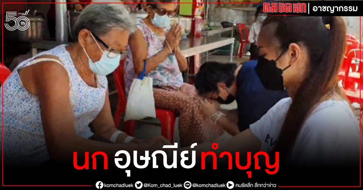 ดาราสาว นก อุษณีย์ เคลื่อนไหวแล้ว ทำบุญเสริมกำลังใจที่โคราช