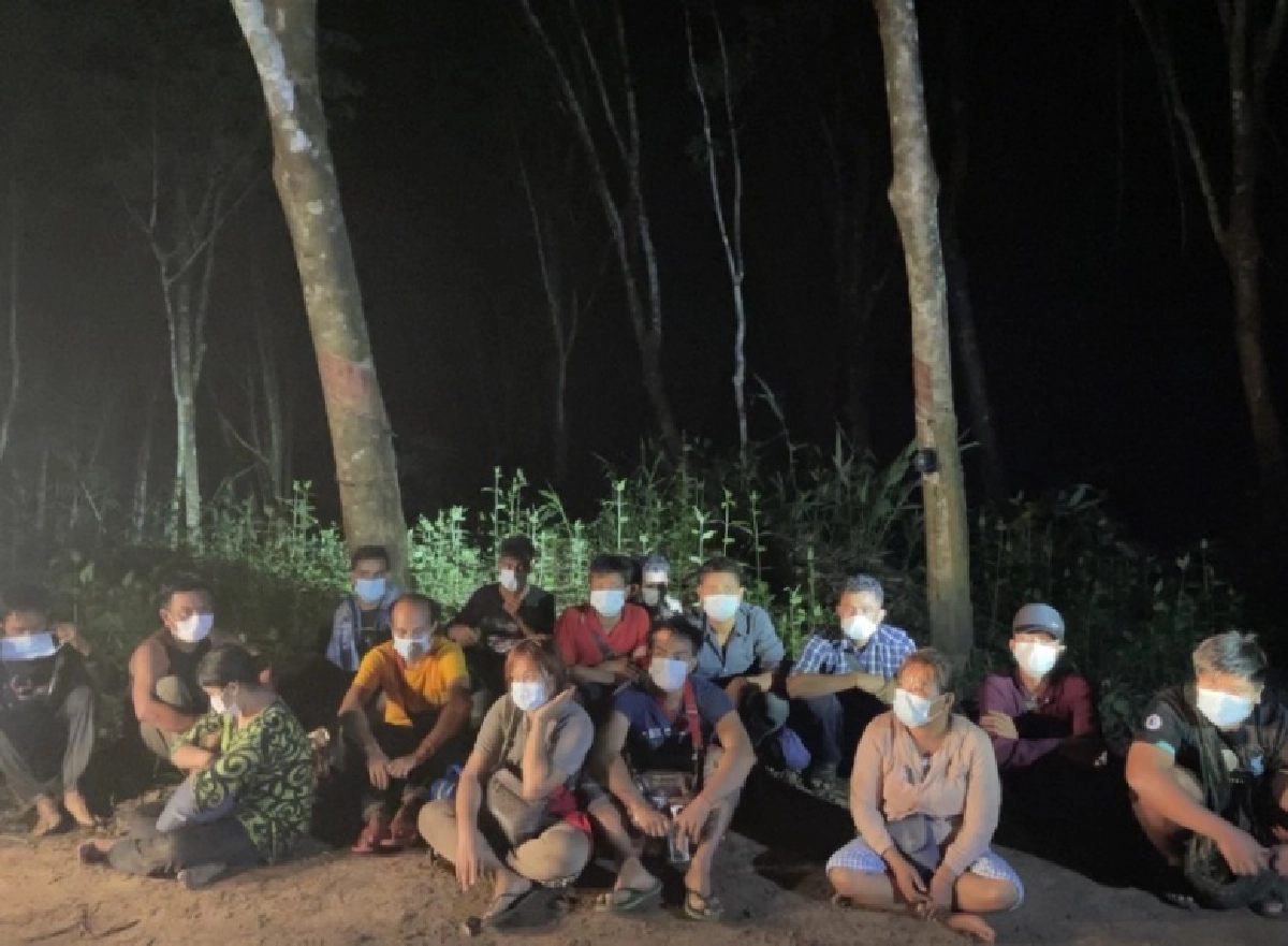 รวบ16 ชาวเมียนมา ชายแดนสังขละบุรี ตั้งใจจะไปหางานทำใน กทม.