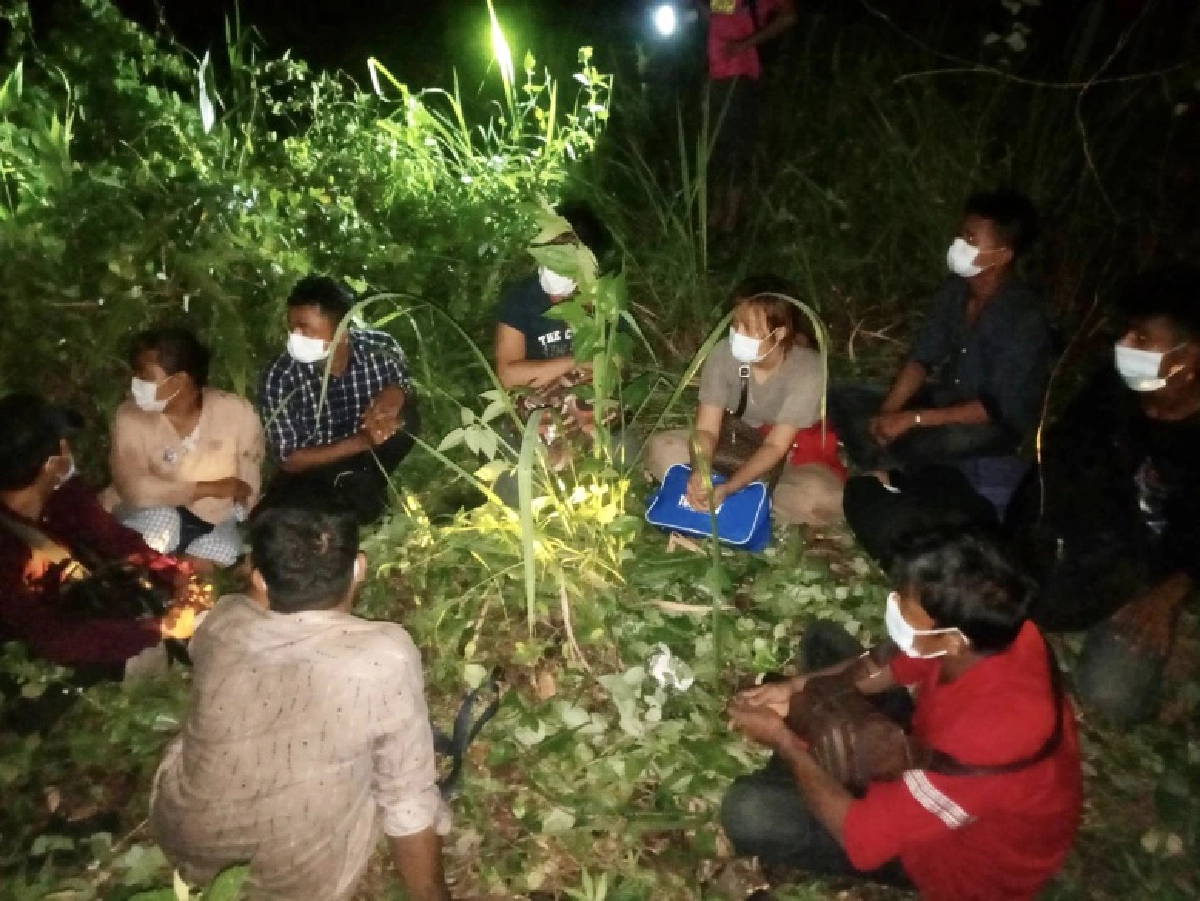 รวบ16 ชาวเมียนมา ชายแดนสังขละบุรี ตั้งใจจะไปหางานทำใน กทม.