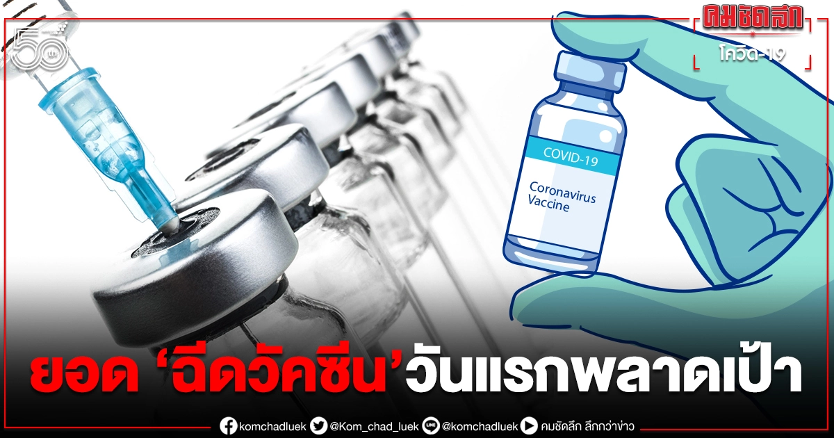 สรุปยอด"ฉีดวัคซีน" วันแรก 416,847 คน พลาดเป้า สรุปยอด"ฉีดวัคซีน" วันแรก 416,847 คน พลาดเป้า