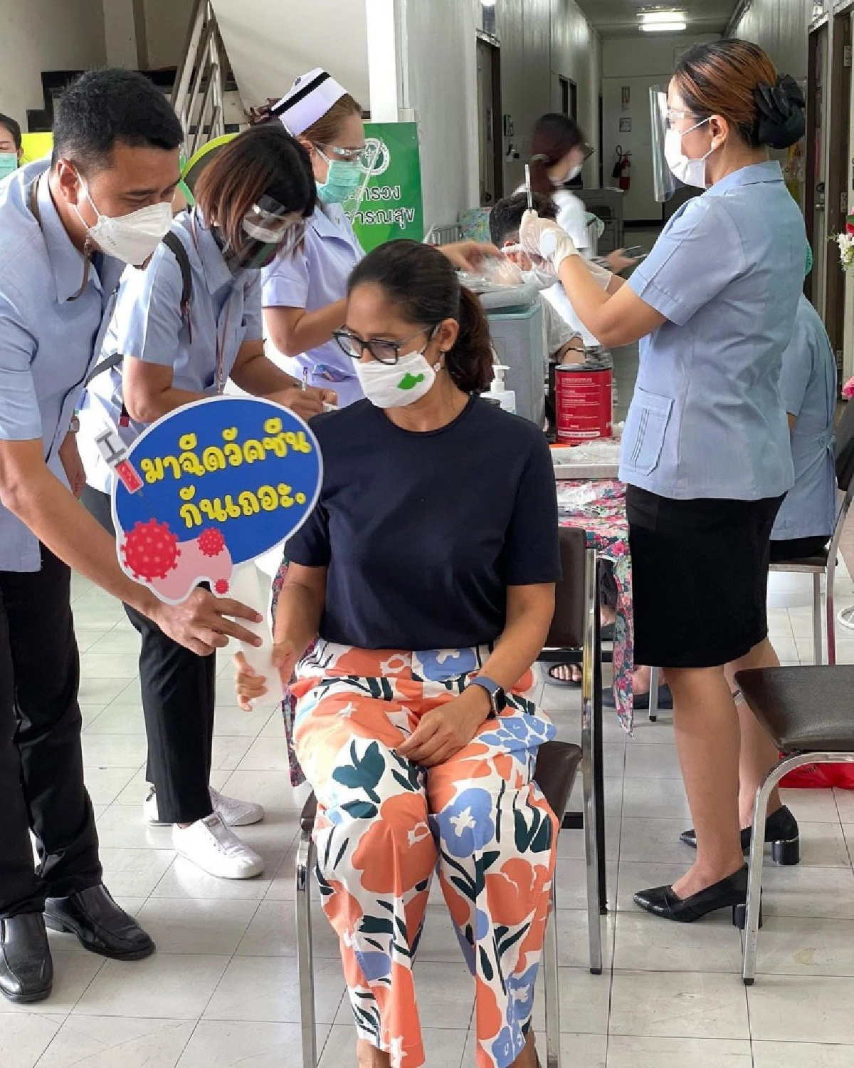 "นก สินจัย"ฉีดวัคซีนเข็มแรก เล่าก่อนฉีดเครียด กลัว 