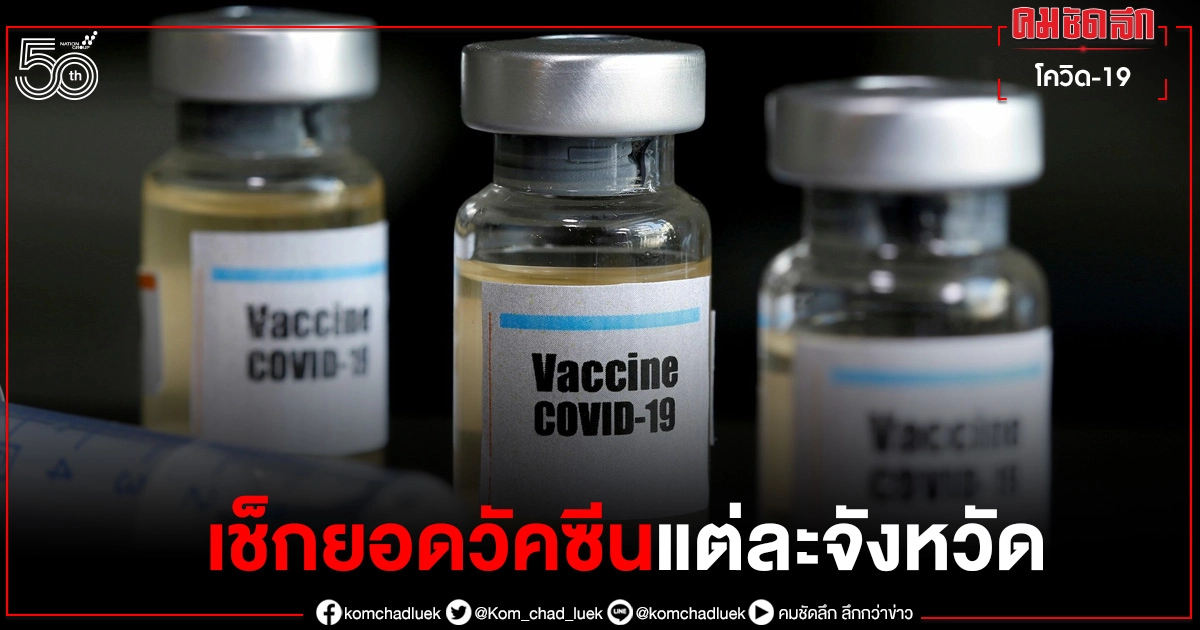 "วัคซีน"โควิด 10 ล้านโดส ในเดือนก.ค. จังหวัดที่คุณอยู่ได้รับเท่าไหร่บ้างเช็กเลย "วัคซีน"โควิด 10 ล้านโดส ในเดือนก.ค. จังหวัดที่คุณอยู่ได้รับเท่าไหร่บ้างเช็กเลย