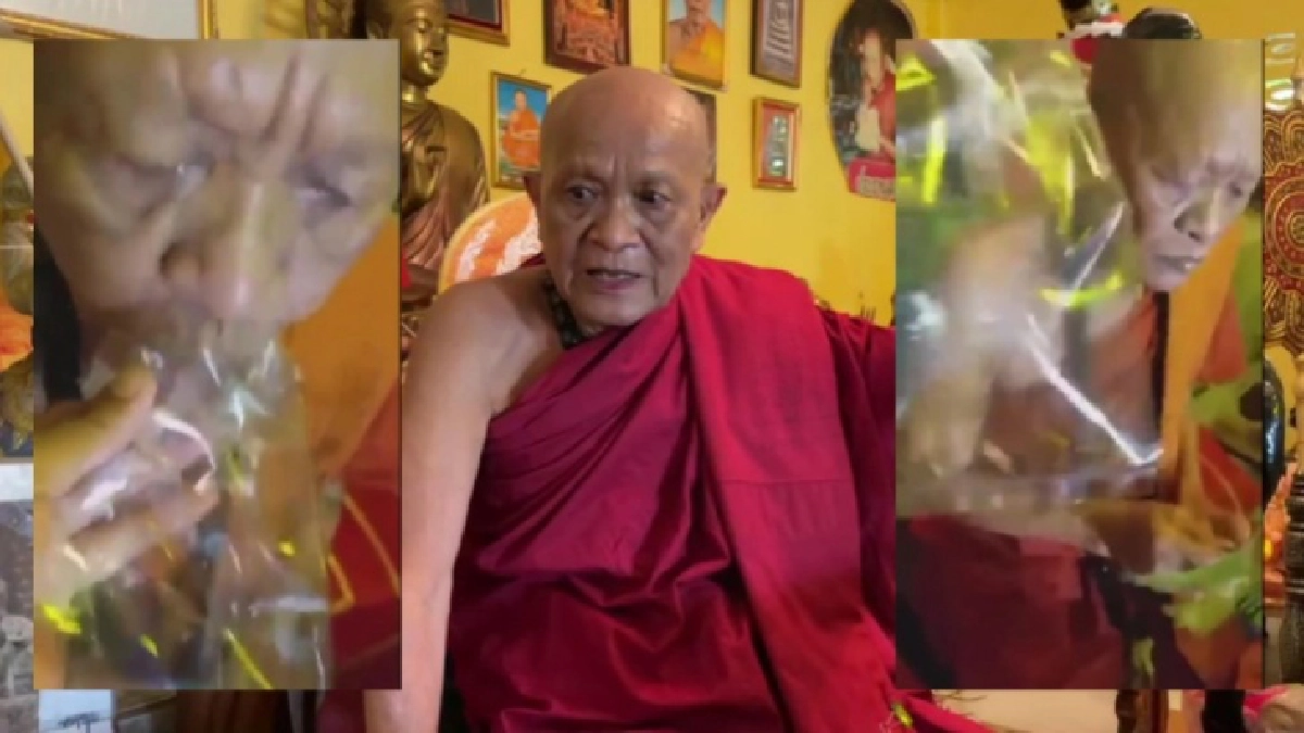 จากปากลูกศิษย์ปมหลวงพ่อ "เสกใบมะขามเป็นตัวต่อ" บอกทำได้จริง เผยที่มาคาถา