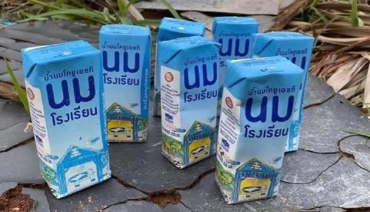 เร่งตรวจสอบ.."นมโรงเรียน" เกือบ1 พันกล่อง ถูกนำมาทิ้งไว้ในป่า