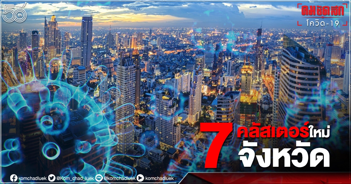 ที่ไหนบ้าง.."คลัสเตอร์ใหม่ "ผุด 7 จังหวัด ทั้งบริษัท-ตลาด-ศูนย์ฝึกตำรวจ ที่ไหนบ้าง.."คลัสเตอร์ใหม่ "ผุด 7 จังหวัด ทั้งบริษัท-ตลาด-ศูนย์ฝึกตำรวจ
