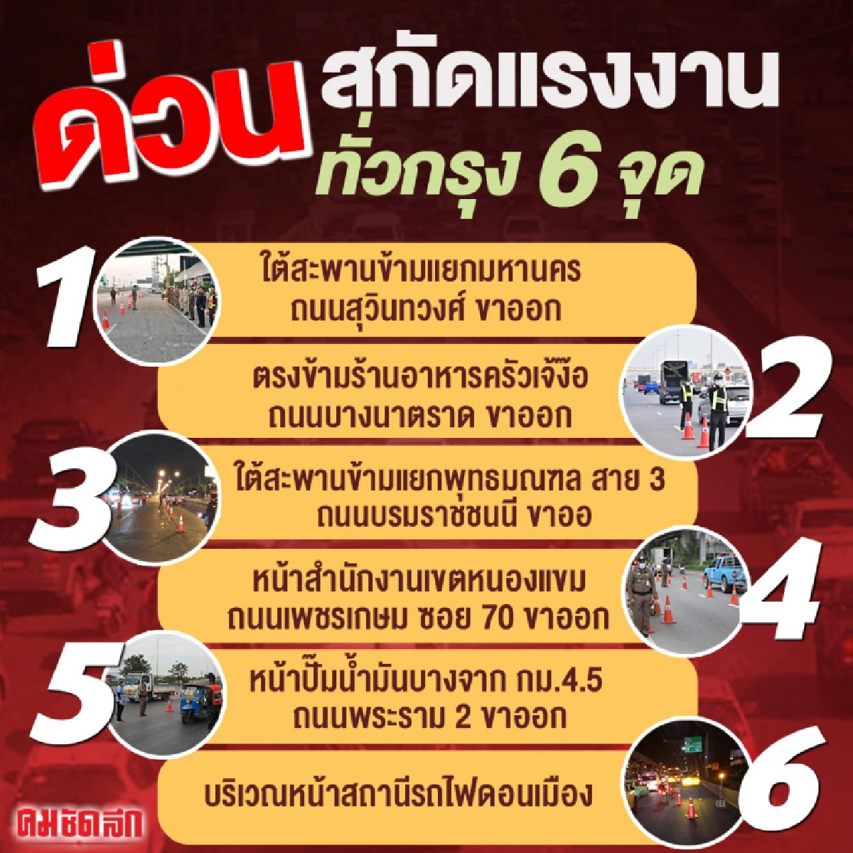เตรียมประชุมภาพรวมด่านสกัด"แรงงาน"ทั่วกรุงฯ  แม้ยังไม่พบการจับกุมผู้ฝ่าฝืน  
