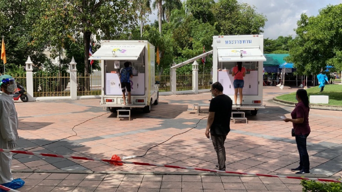 "จุดตรวจโควิดฟรี" วัดพระศรีฯ บางเขน วันสุดท้าย  