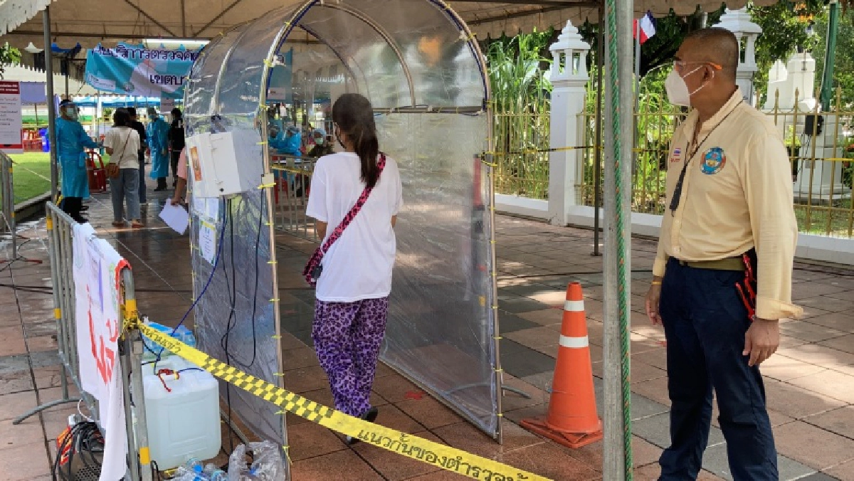 "จุดตรวจโควิดฟรี" วัดพระศรีฯ บางเขน วันสุดท้าย  