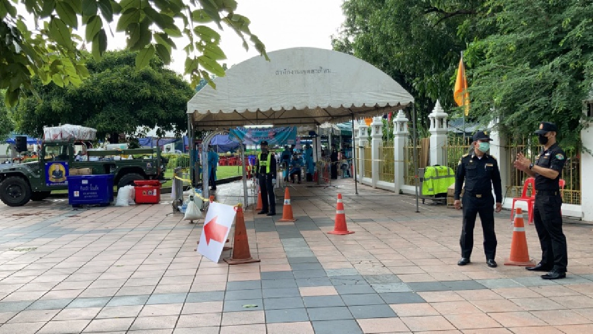 "จุดตรวจโควิดฟรี" วัดพระศรีฯ บางเขน วันสุดท้าย  