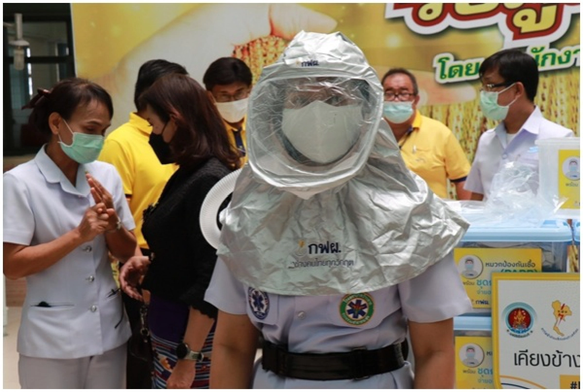 "หมวกป้องกันเชื้อPAPR "เสริมแกร่งทีมแพทย์สู้โควิด กฟผ.เร่งเพิ่มยอดผลิต