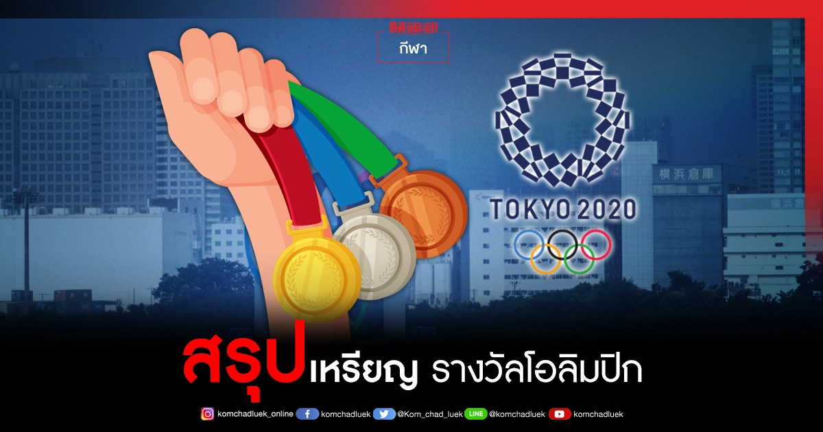 สรุปเหรียญ โอลิมปิก "โตเกียว2020"