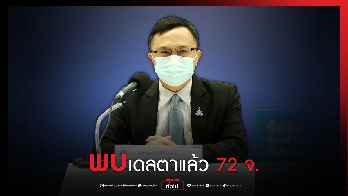 พบเดลตาแล้ว 72 จ. กรมวิทย์สุ่มตรวจสายพันธุ์"โควิด-19" พบเป็น"เดลตา" 69.1% แนวโน้มมีการเพิ่มขึ้นอย่างรวดเร็ว พบเดลตาแล้ว 72 จ. กรมวิทย์สุ่มตรวจสายพันธุ์"โควิด-19" พบเป็น"เดลตา" 69.1% แนวโน้มมีการเพิ่มขึ้นอย่างรวดเร็ว